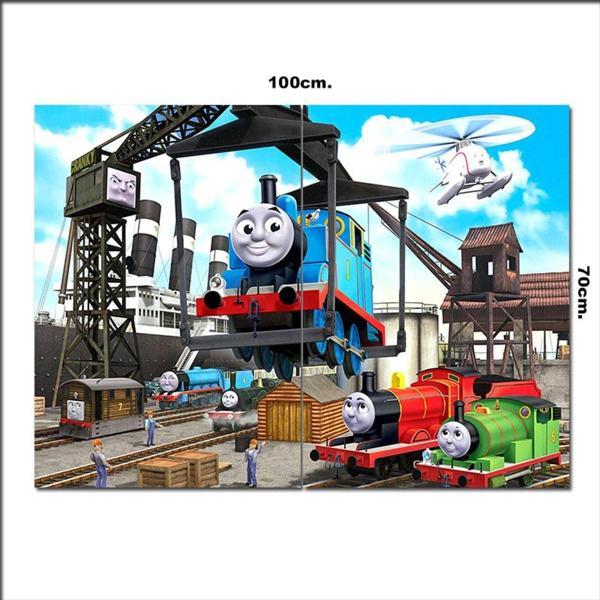 Bedeko Ahşap Tablo Thomas Ve Arkadaşları 70*100Cm - Image 1