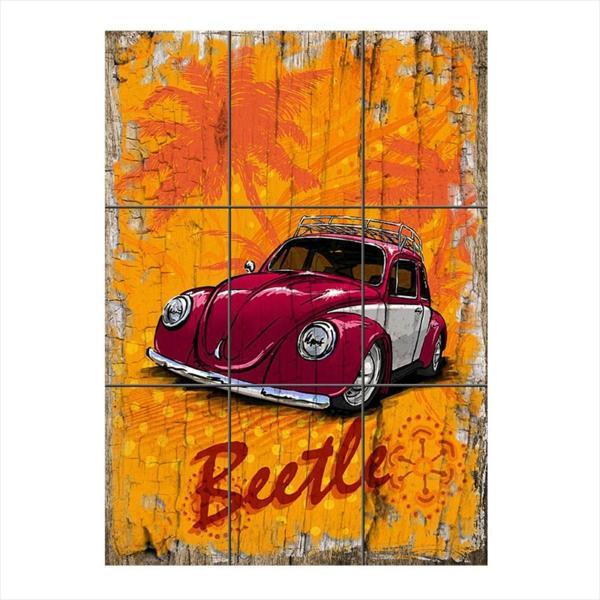 Bedeko Beetle Temalı 9 Parça Puzzle Tablo - Image 1