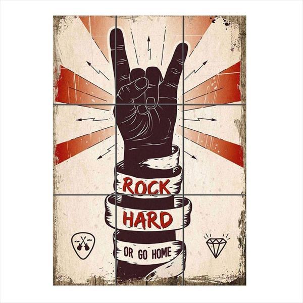 Bedeko Hard Rock Mdf 9 Parça Puzzle Tablo - Image 1