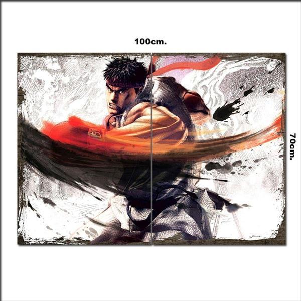 Bedeko Ahşap Tablo Street Fighter Ryu 70*100Cm - Image 1