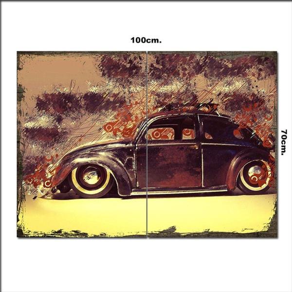 Bedeko Ahşap Tablo Volkswagen 70*100Cm - Image 1