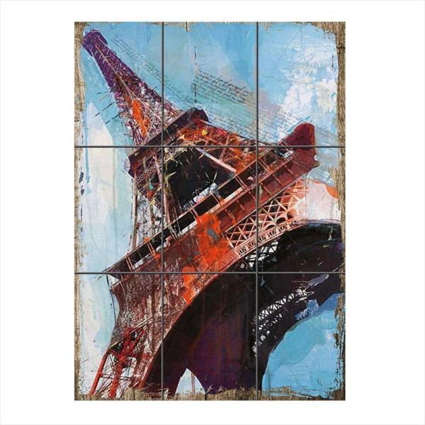 Bedeko Eyfel Kulesi Ahşap 9 Parça Puzzle Tablo - Image 1