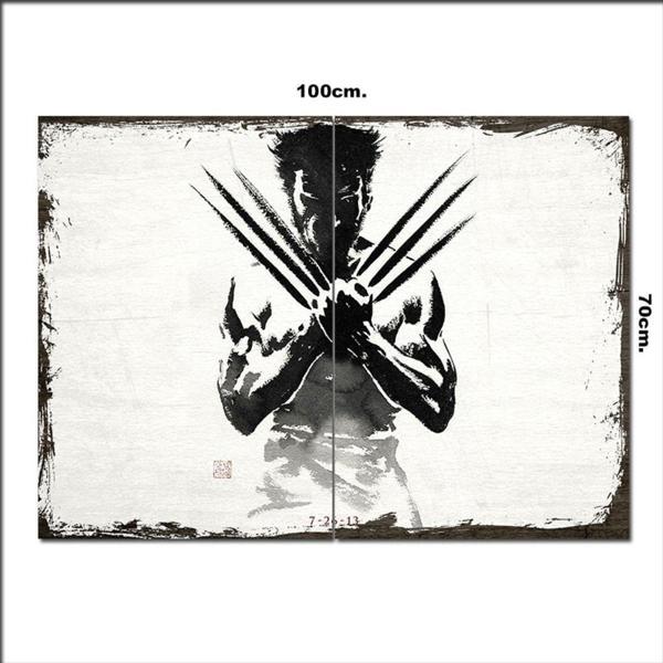 Bedeko Ahşap Tablo Wolverine Görseli 70*100Cm - Image 1