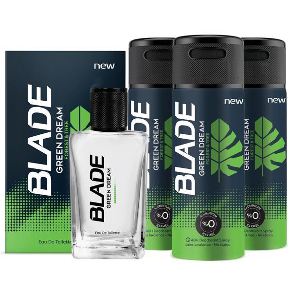 Blade Green Dream Edt Parfüm 70 ml & Deodorant 3x150 ml - Image 1