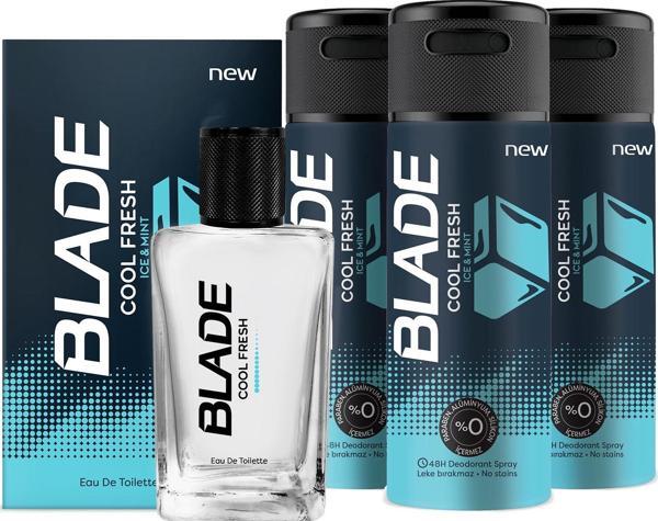 Blade Cool Fresh Edt Parfüm 70 ml & Deodorant 3x150 ml - Image 1
