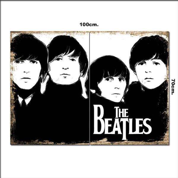 Bedeko Ahşap Tablo The Beatles 70*100Cm - Image 1
