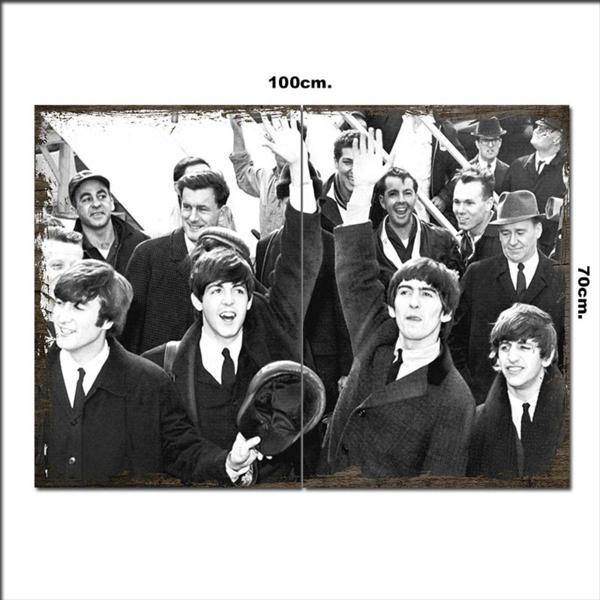 Bedeko Ahşap Tablo The Beatles 70*100Cm - Image 1