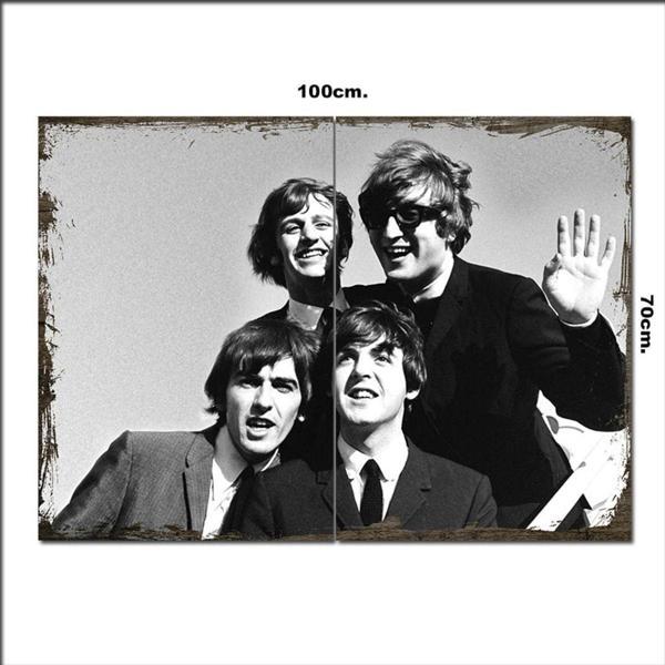 Bedeko Ahşap Tablo The Beatles 70*100Cm - Image 1