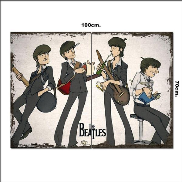 Bedeko Ahşap Tablo The Beatles Görseli 70*100Cm - Image 1