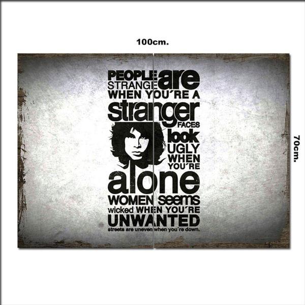 Bedeko Ahşap Tablo The Doors People Are Strange 70*100Cm - Image 1