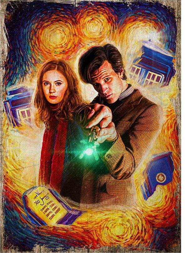 Bedeko Doctor Who Hediyelik Ahşap Tablo - Image 1