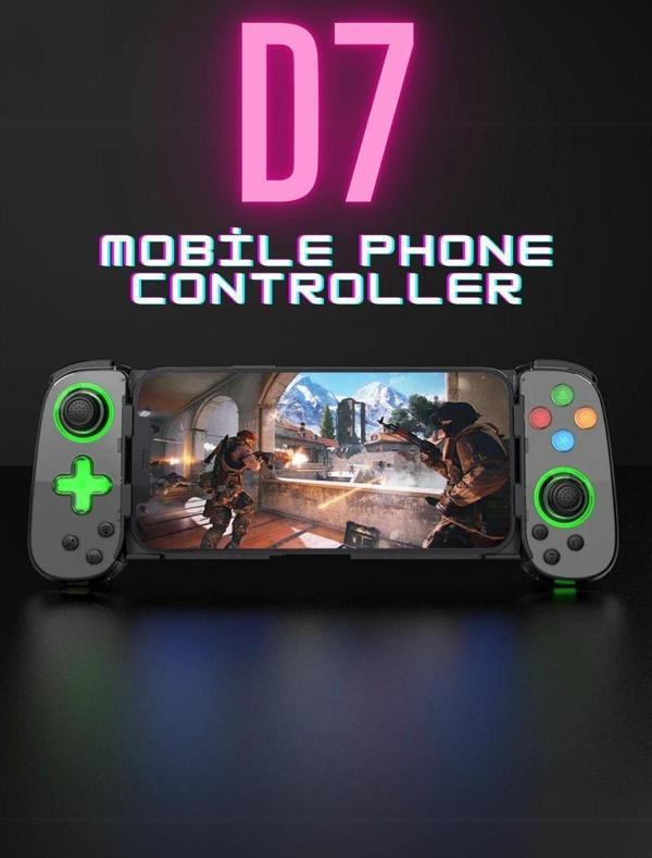 D7 Switch Kablosuz Oyunlar Kolu Denetleyici Teleskopik Cep Telefonu Gamepad Bluetooth Uyumlu 5.0 - Image 1