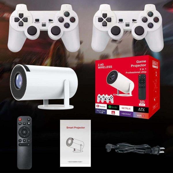 Hy300 Hd Projektör Filmler Android 11 Wifi 6 Mini Açık Taşınabilir Projeksiyon Akıllı Ev Sineması - Image 1