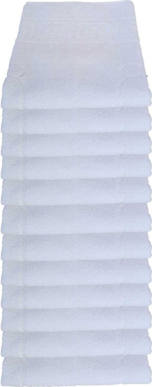 12 li Ayak İzli Banyo Paspas 100 Pamuklu Ayak Havlusu - Image 1