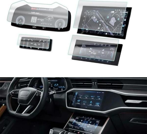 Audi A6 Mat Ekran Koruyucu Multimedya Kumanda Gösterge Klima - Image 1