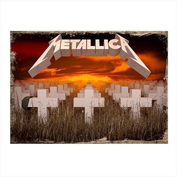 Bedeko Ahşap Tablo Metallica Poster - Image 1