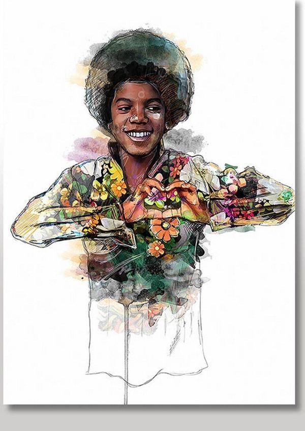 Bedeko Ahşap Tablo Michael Jackson Görseli - Image 1