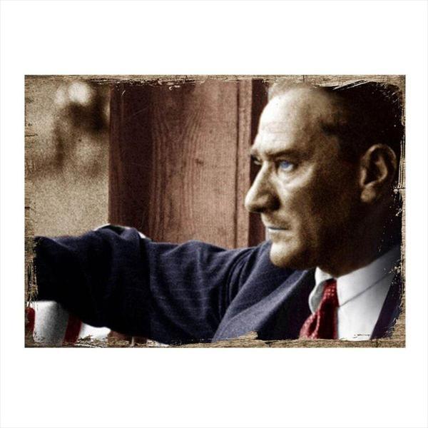 Bedeko Ahşap Tablo Mustafa Kemal Atatürk - Image 1