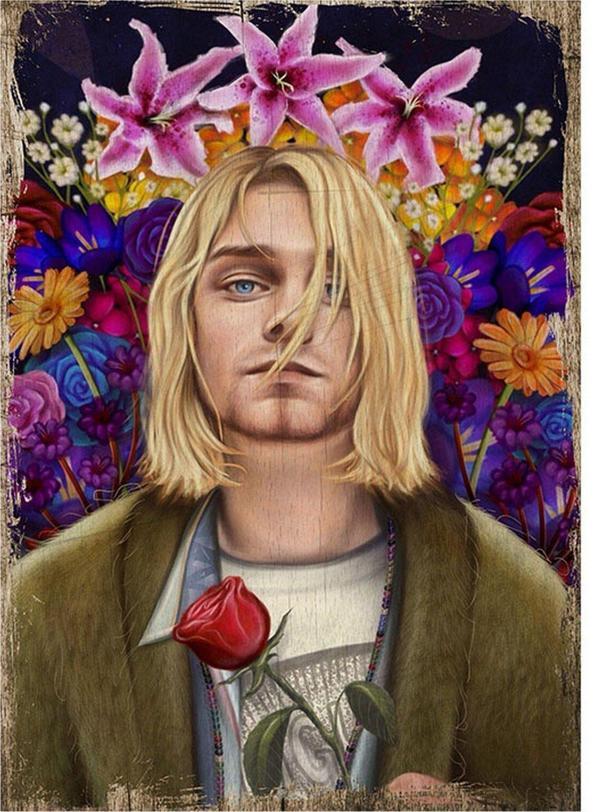 Bedeko Kurt Cobain Mdf Poster - Image 1