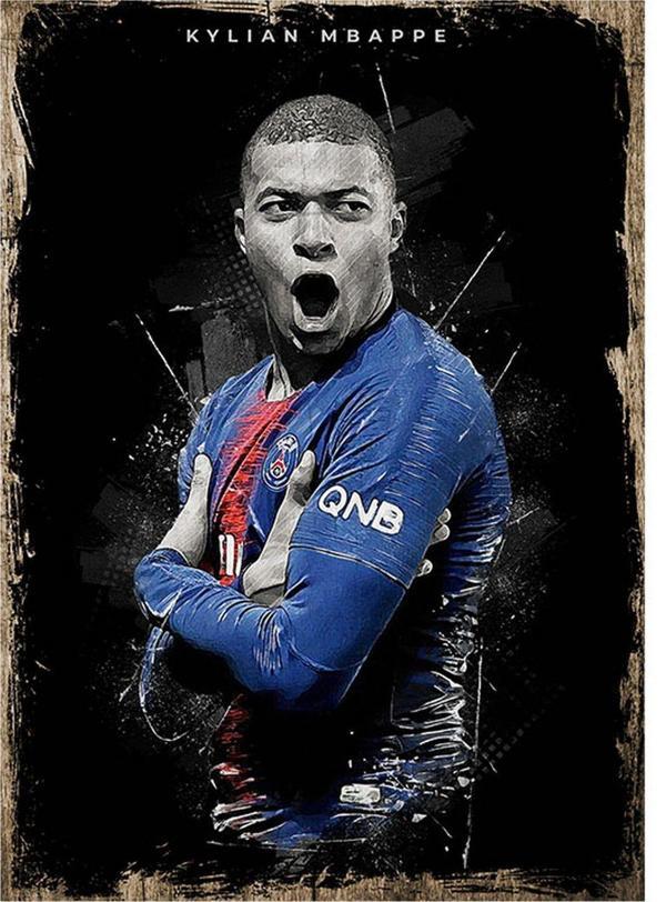 Bedeko Kylian Mbappe Hediyelik Mdf Tablo - Image 1