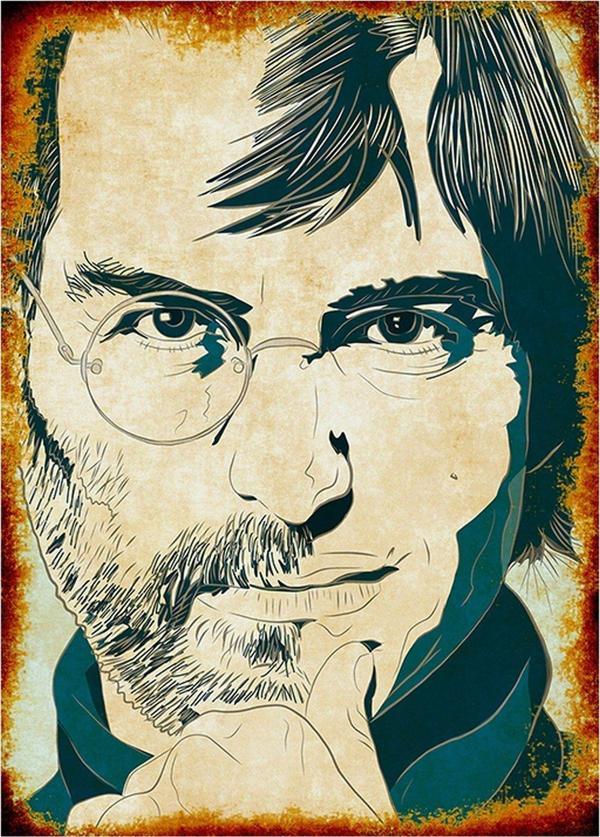 Bedeko Steve Jobs Art Mdf Tablo - Image 1