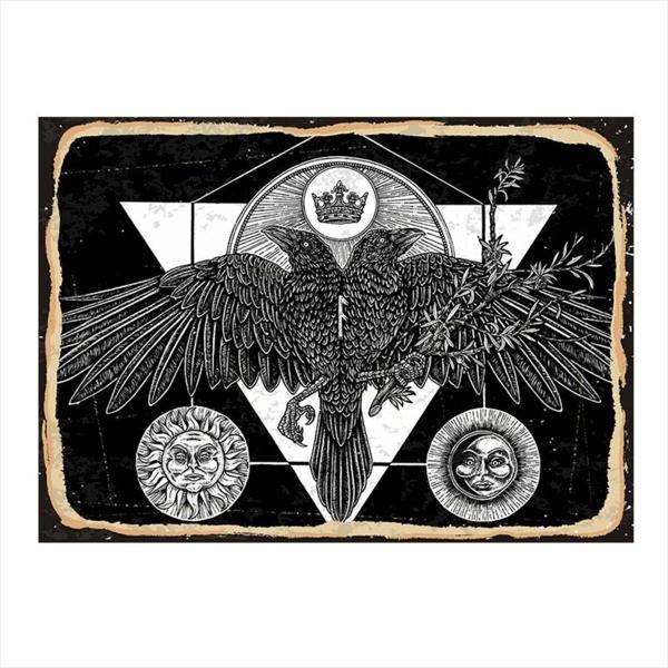 Bedeko Çift Başlı Kartal Tasarım Mdf Tablo 50Cm X 70Cm - Image 1