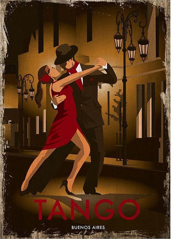 Bedeko Tango Yapan Çift Art Mdf Tablo - Image 1