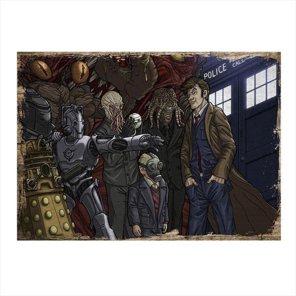 Bedeko Doctor Who Tasarım Ahşap Tablo 50Cm X 70Cm - Image 1
