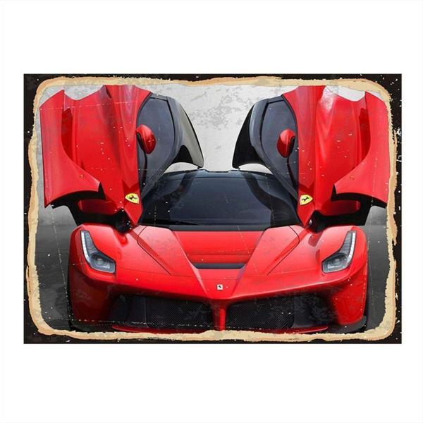 Bedeko Ferrari Modern Ahşap Tablo 50Cm X 70Cm - Image 1