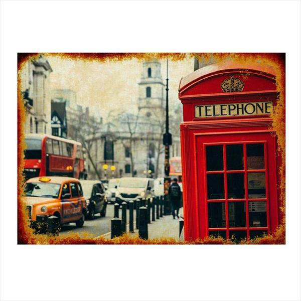 Bedeko Londra Telefon Kulübesi Mdf Tablo 50Cm X 70Cm - Image 1