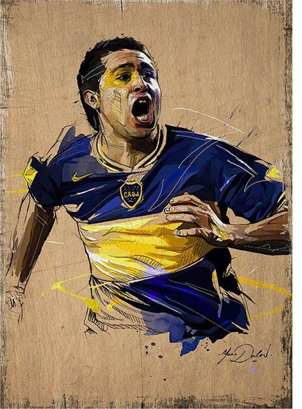 Bedeko Boca Juniors Modern Ahşap Tablo - Image 1