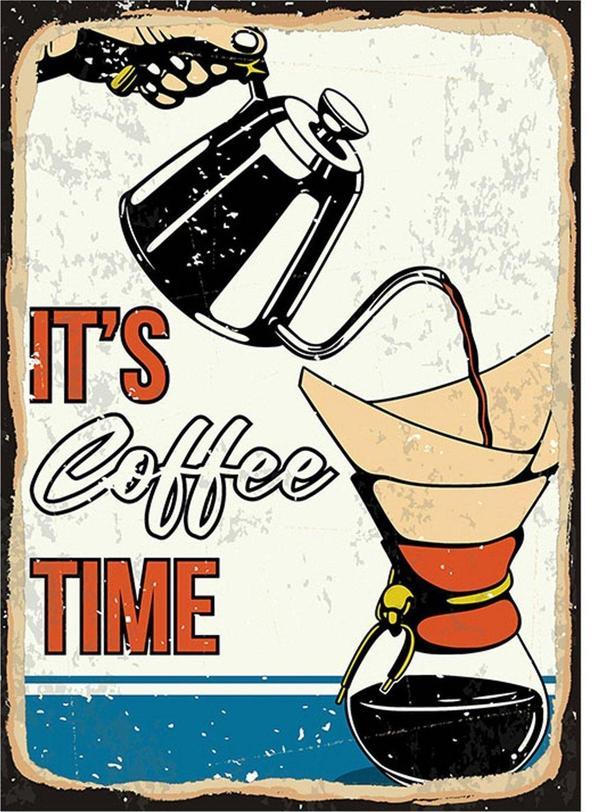 Bedeko Coffee Time Hediyelik Mdf Tablo - Image 1
