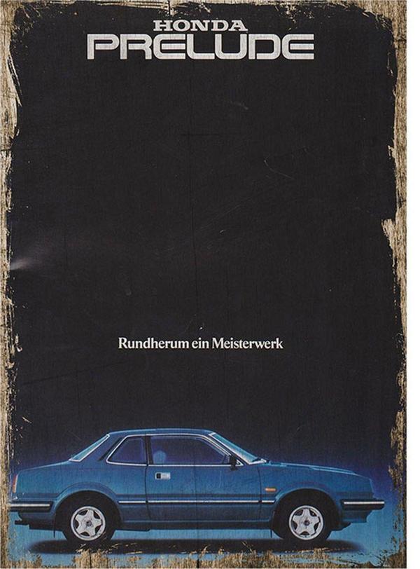 Bedeko Honda Prelude Tasarım Ahşap Tablo 50Cm X 70Cm - Image 1