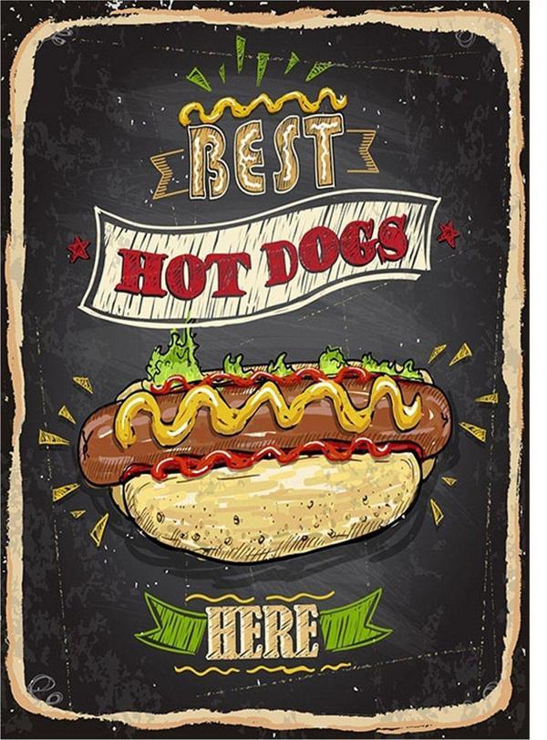 Bedeko Hot Dogs Tasarım Mdf Tablo - Image 1