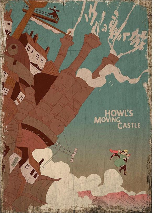 Bedeko Howl'S Moving Castle Model Mdf Tablo - Image 1