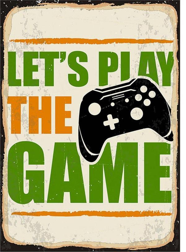 Bedeko Lets Play Game Mdf Poster - Image 1