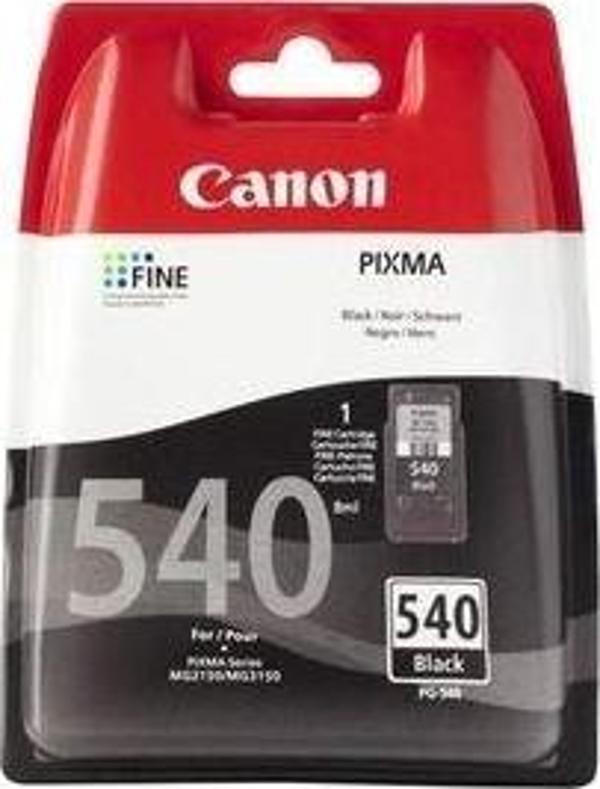 Canon PG-540 Siyah Orjinal Kartuş (Bitmeyen kartuşa uyumlu delik ve hazır) - MG2150/ MG3150/ MX375/ - Image 1
