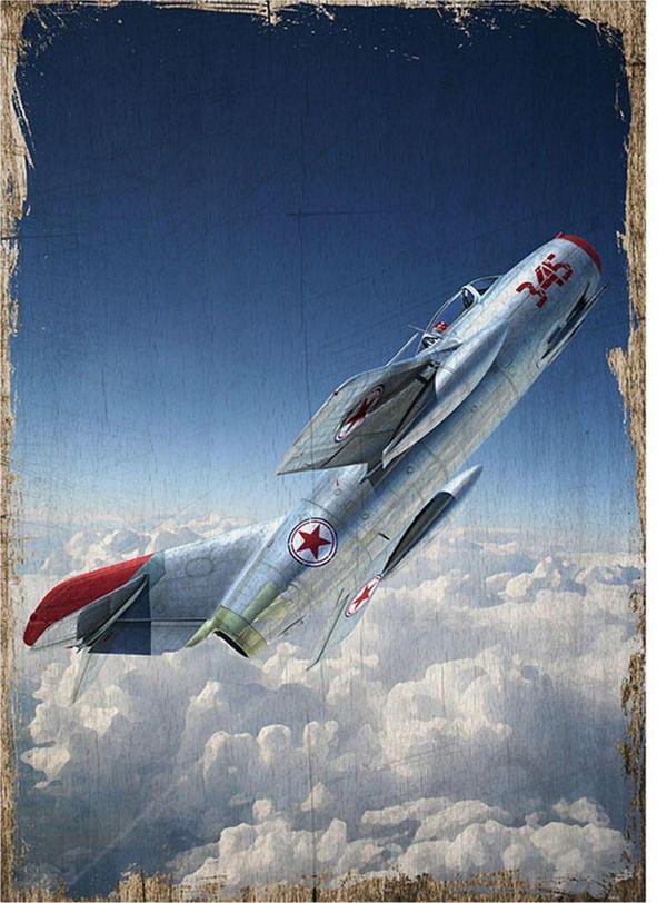 Bedeko Savaş Uçağı Mdf Poster - Image 1