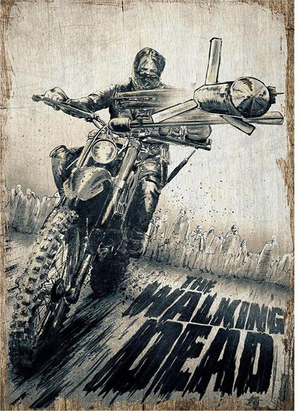 Bedeko The Walking Dead Desenli Ahşap Tablo - Image 1