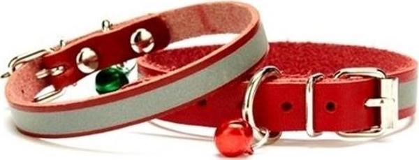 Reflektörlü Yavru Köpek Tasması 1,5 * 29 cm Kırmızı X Large - Image 1