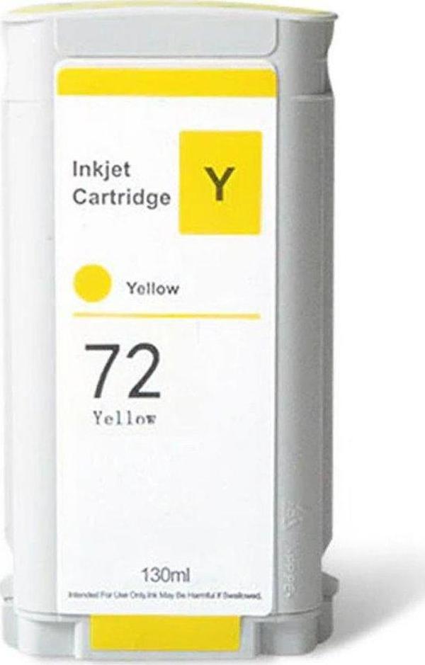 BK HP 72（C9373A）Sarı Uyumlu Kartuş / Hp DesignJet T610 / T620 / T770 / T790 / T795 / T1100 / T1120 / T1 - Image 1