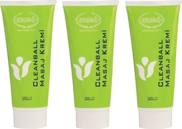 Ersağ Cleanball Masaj Kremi 3 × 200 Ml - Image 1