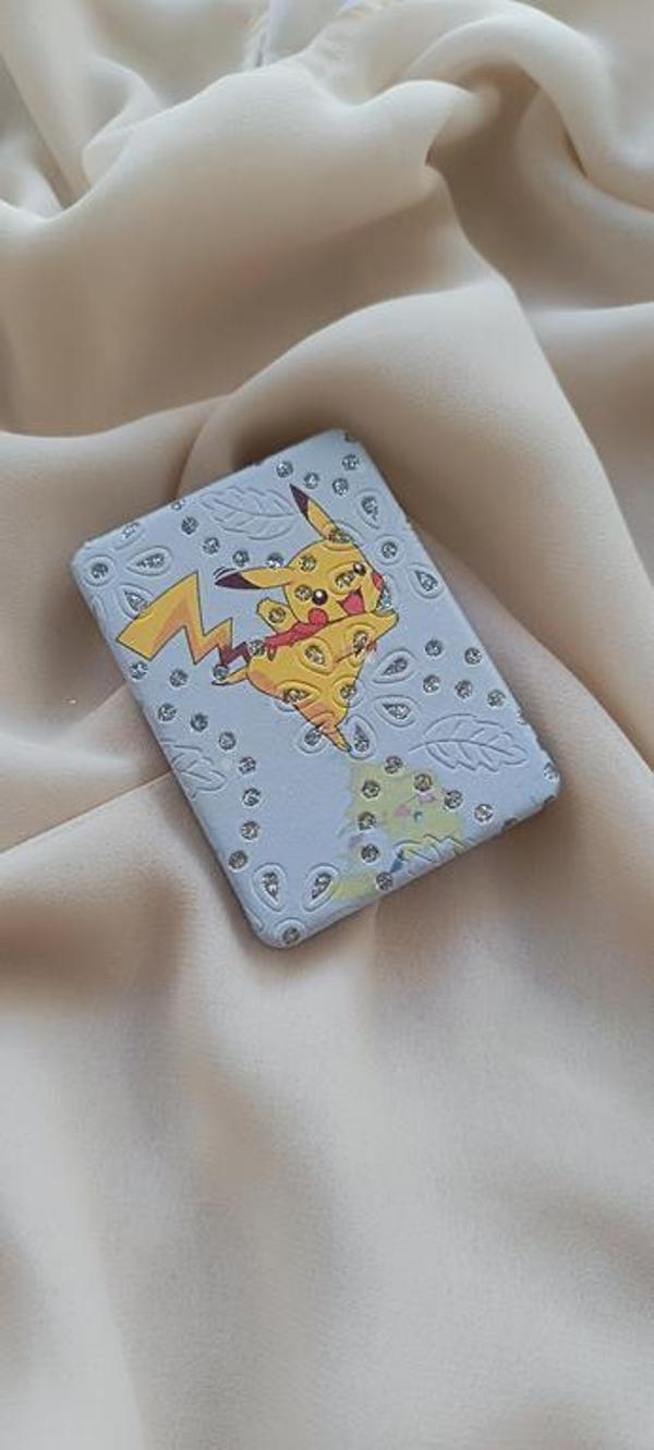 Ayna Makyaj Aynası Pokemon Pikachu Cep El Aynası Çanta Seyahat Taşınabilir   - Image 1