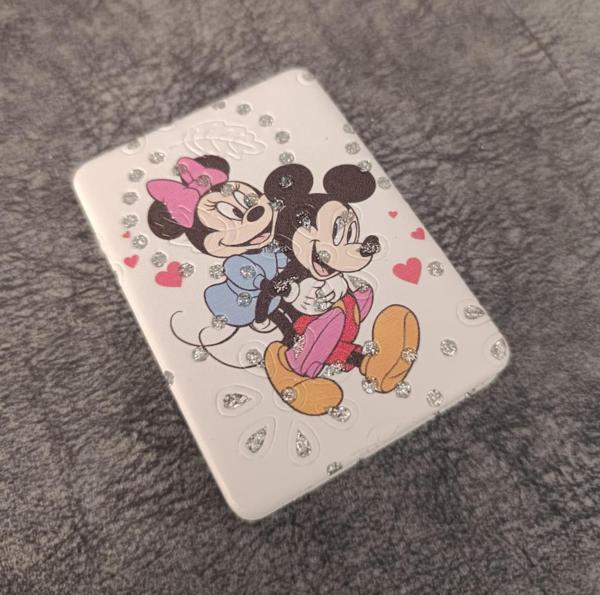 Cep Ayna Makyaj Çanta Seyehat Taşınabilir Mickey Minnie Mouse Ayna Kozmetik Büyüteç Kompakt    - Image 1