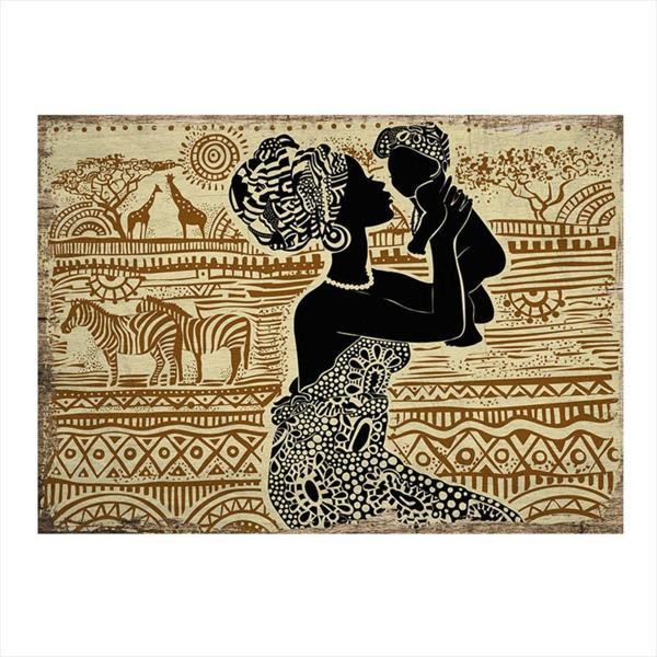 Bedeko Afrikalı Kadın Model Mdf Tablo - Image 1