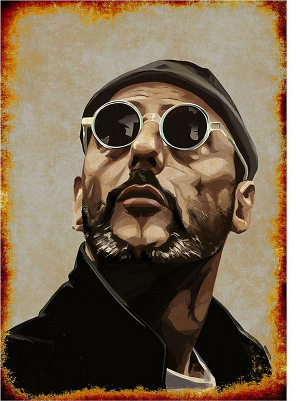 Bedeko Ahşap Tablo Jean Reno Leon - Image 1