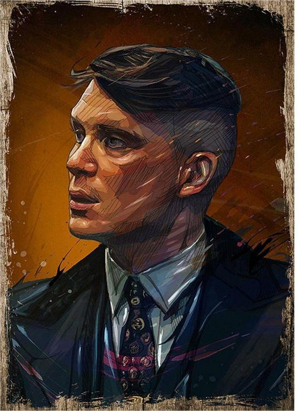 Bedeko Peaky Blinders Hediyelik Ahşap Tablo - Image 1
