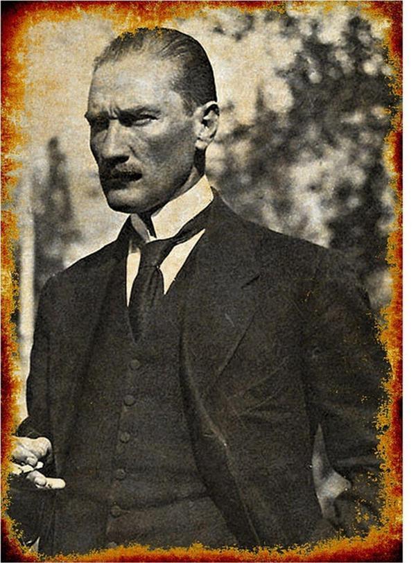 Bedeko Mustafa Kemal Atatürk Modern Ahşap Tablo - Image 1