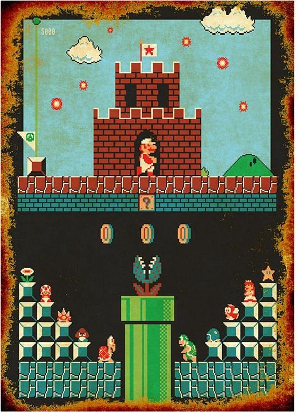 Bedeko Süper Mario Modern Mdf Tablo - Image 1