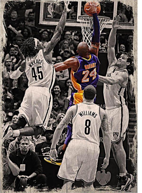 Bedeko Ahşap Tablo Nba Basketbol - Image 1